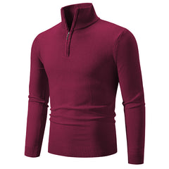 2023 Men's Plus Fleece Half-Zip Neck Sweater