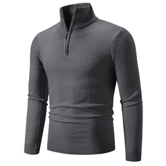 2023 Men's Plus Fleece Half-Zip Neck Sweater