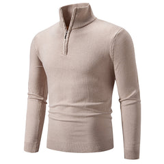 2023 Men's Plus Fleece Half-Zip Neck Sweater