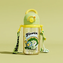 Kids' Whale-Themed Leakproof Water Bottle - Tritan Sippy Cup