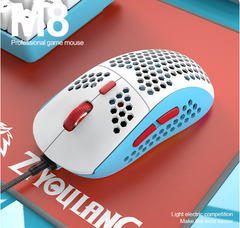 M8 Tri-Color LED Honeycomb Gaming Mouse