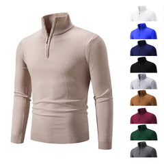 2023 Men's Plus Fleece Half-Zip Neck Sweater
