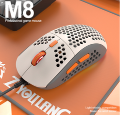 M8 Tri-Color LED Honeycomb Gaming Mouse