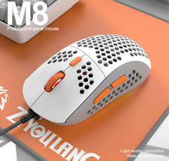 M8 Tri-Color LED Honeycomb Gaming Mouse