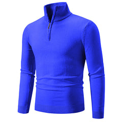 2023 Men's Plus Fleece Half-Zip Neck Sweater