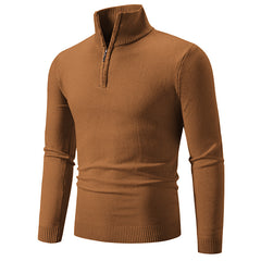 2023 Men's Plus Fleece Half-Zip Neck Sweater