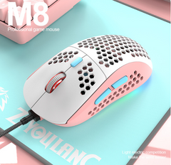 M8 Tri-Color LED Honeycomb Gaming Mouse