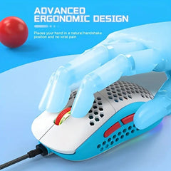 M8 Tri-Color LED Honeycomb Gaming Mouse