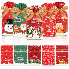 HRX Festive 50pcs Christmas Candy Bags with Drawstring