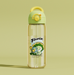Kids' Whale-Themed Leakproof Water Bottle - Tritan Sippy Cup