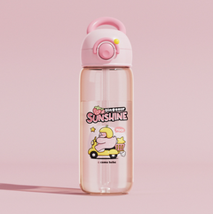 Kids' Whale-Themed Leakproof Water Bottle - Tritan Sippy Cup