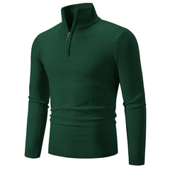 2023 Men's Plus Fleece Half-Zip Neck Sweater
