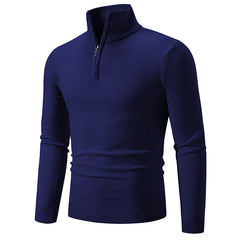 2023 Men's Plus Fleece Half-Zip Neck Sweater