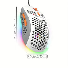 M8 Tri-Color LED Honeycomb Gaming Mouse